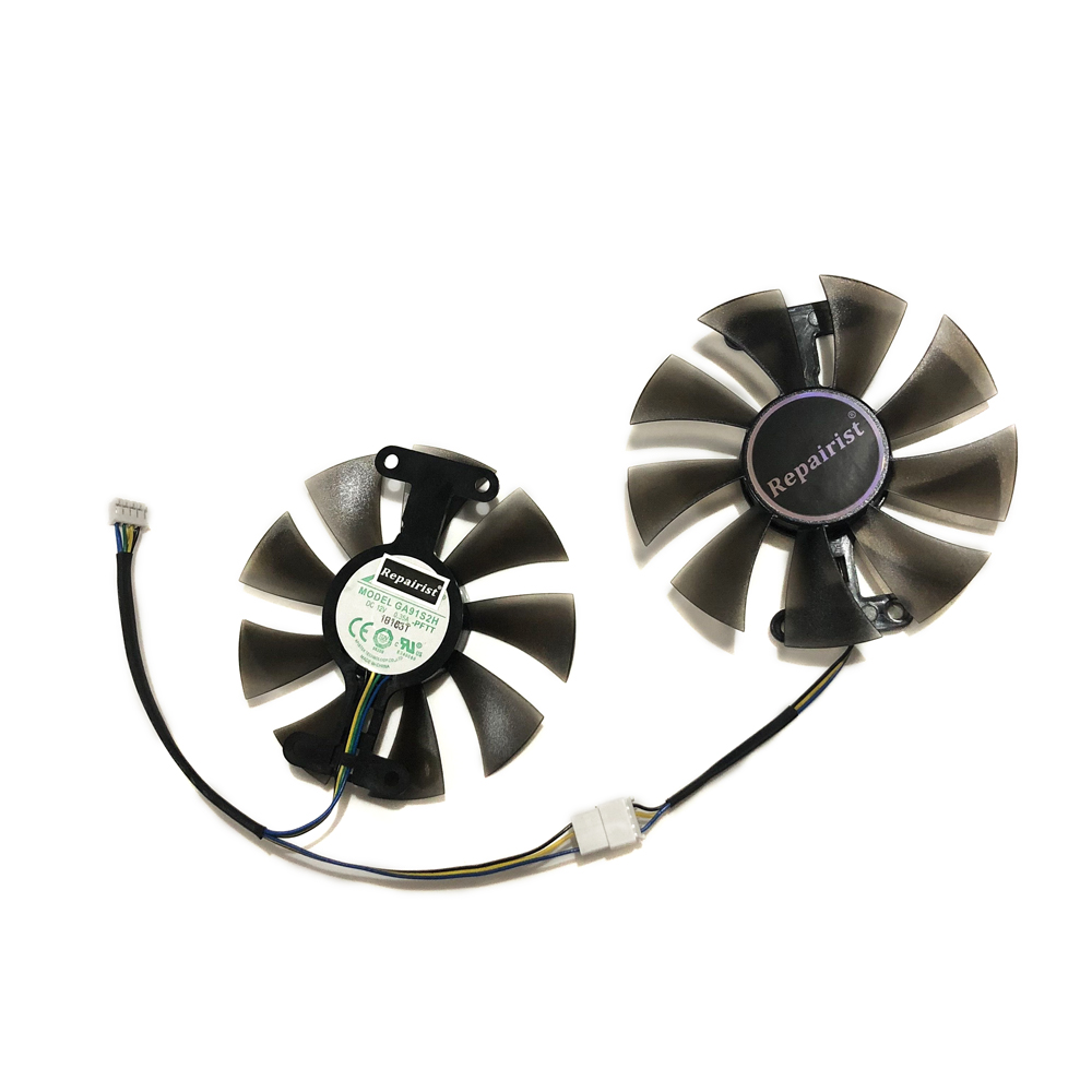 Rx 580 8Gb 2048Sp Gpu - 2 Buah/Set, GA91S2H, Kipas Kartu Video,
