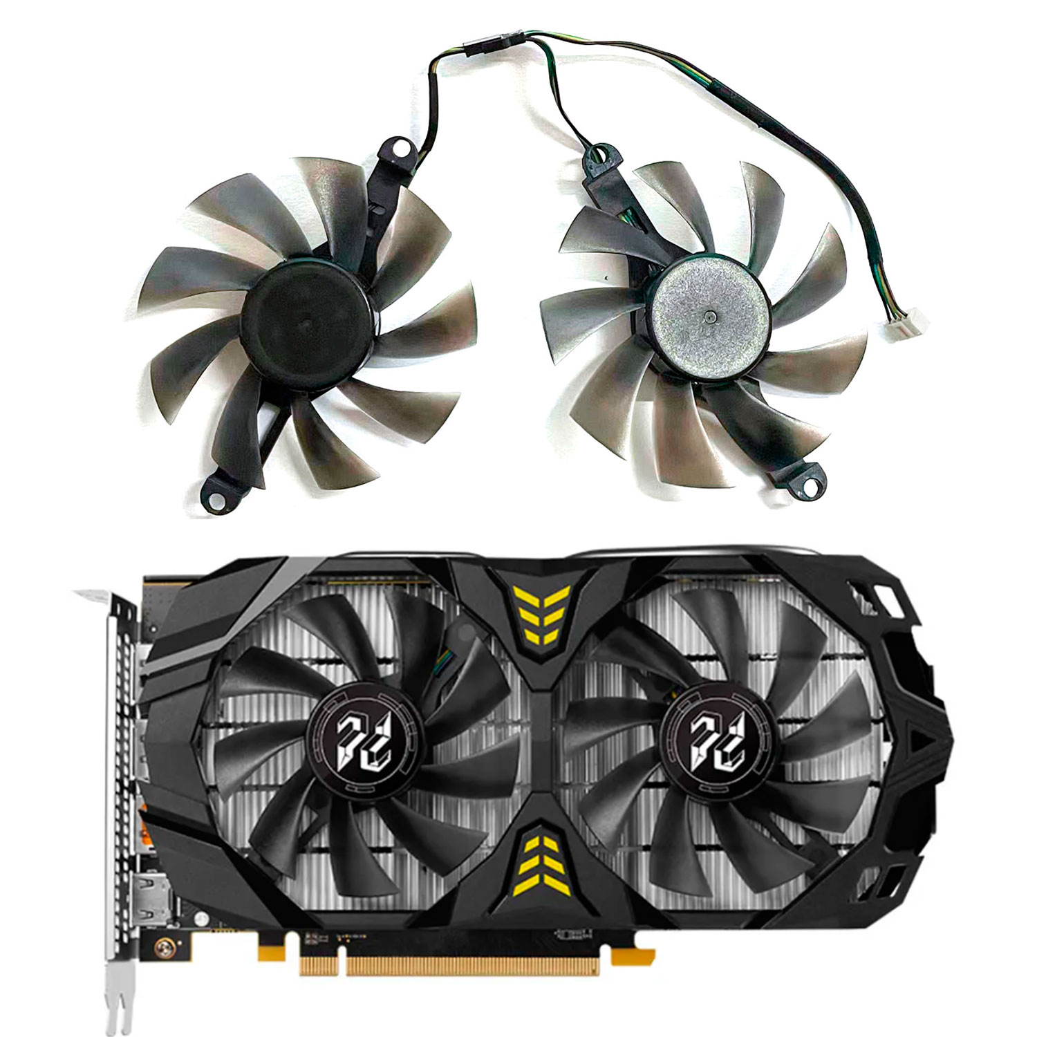 Rx 580 8Gb 2048Sp Gpu - Kipas GPU Baru 4PIN 85MM 75MM,