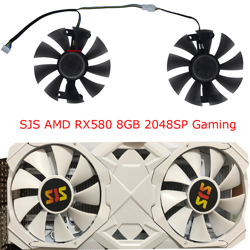 2 Buah/Set, GA91S2H, Kipas Kar - Rx 580 8Gb 2048Sp Gpu ulasan dan harga