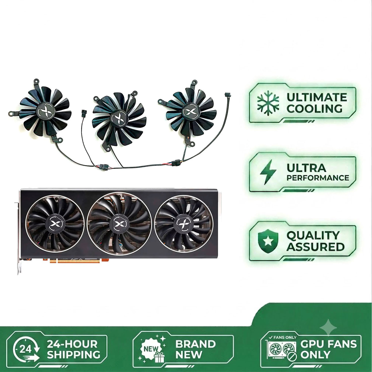 Kipas GPU DIY baru 4PIN 95MM 8 - Rx 6700 Xt 12Gb Graphics Card ulasan dan harga